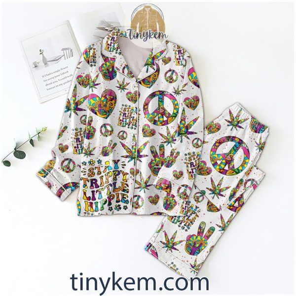 Stay Trippy Little Hippie Pajamas Set