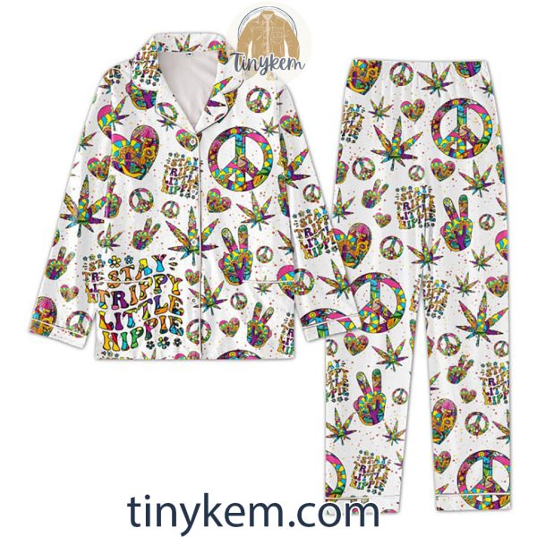 Stay Trippy Little Hippie Pajamas Set