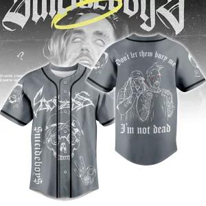 Suicideboys Grey Customized Baseball Jersey: Don’t Let Them Bury Me