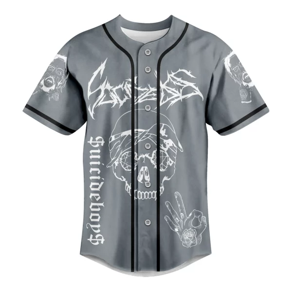 Suicideboys Grey Customized Baseball Jersey: Don’t Let Them Bury Me