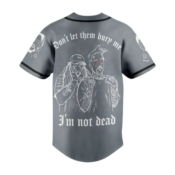 Suicideboys Grey Customized Baseball Jersey: Don’t Let Them Bury Me