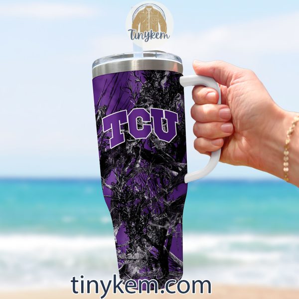 TCU Horned Frogs Realtree Hunting 40oz Tumbler