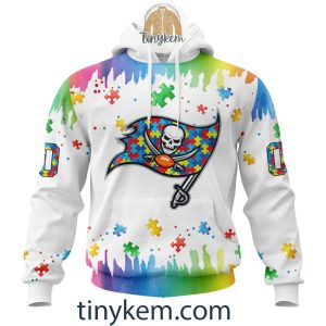 Tampa Bay Buccaneers Autism Tshirt, Hoodie With Customized Design For Awareness Month