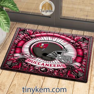 Tampa Bay Buccaneers Stained Glass Design Doormat2B3 7kPqH