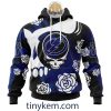 St. Louis Blues Customized Hoodie, Tshirt With Gratefull Dead Skull Design