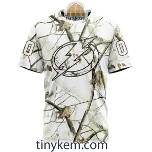 Tampa Bay Lightning Customized Hoodie Tshirt With White Winter Hunting Camo Design2B6 TpS3B