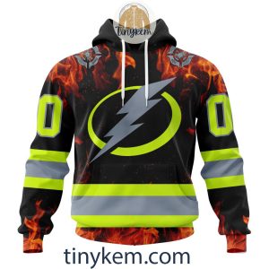 Tampa Bay Lightning Customized St.Patrick’s Day Design Vneck Long Sleeve Hockey Jersey