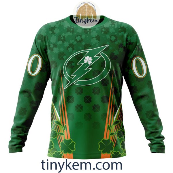 Tampa Bay Lightning Shamrocks Customized Hoodie, Tshirt: Gift for St Patrick’s Day