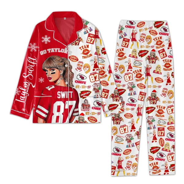 Taylor’s Boyfriend Travis Chiefs Pajamas Set