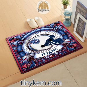 Tennessee Titans Stained Glass Design Doormat2B2 DME1X