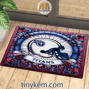 Tennessee Titans Stained Glass Design Doormat2B3 GFG4h