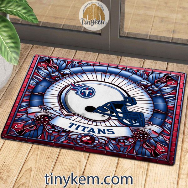 Tennessee Titans Stained Glass Design Doormat