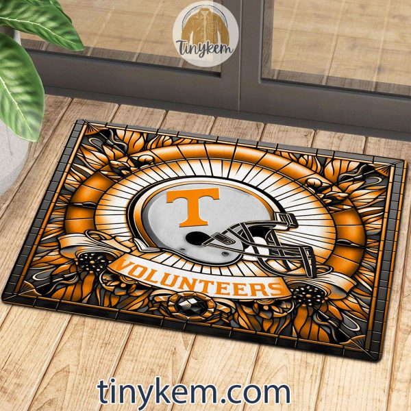 Tennessee Volunteers Stained Glass Design Doormat