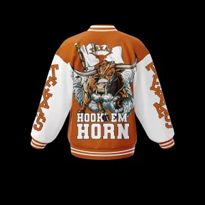 Texas Longhorns Baseball Jacket Hook Em Horn2B3 ToqMB