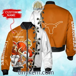 Texas Longhorns Custom Name Bomber Jacket