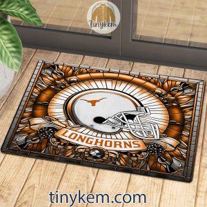 Texas Longhorns Stained Glass Design Doormat2B3 tjZ2y