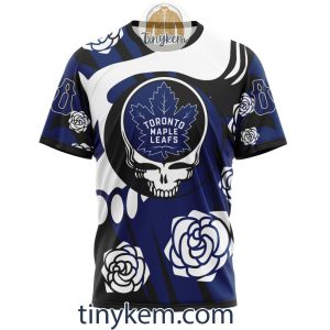 Toronto Maple Leafs Customized Hoodie Tshirt With Gratefull Dead Skull Design2B6 1gexk