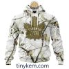Vancouver Canucks Customized Hoodie, Tshirt With White Winter Hunting Camo Design