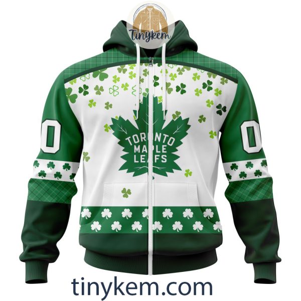Toronto Maple Leafs Hoodie, Tshirt With Personalized Design For St. Patrick Day
