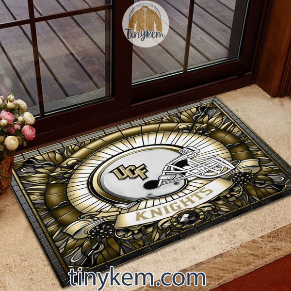 UCF Knights Stained Glass Design Doormat