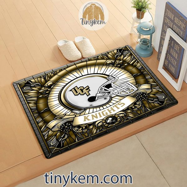 UCF Knights Stained Glass Design Doormat