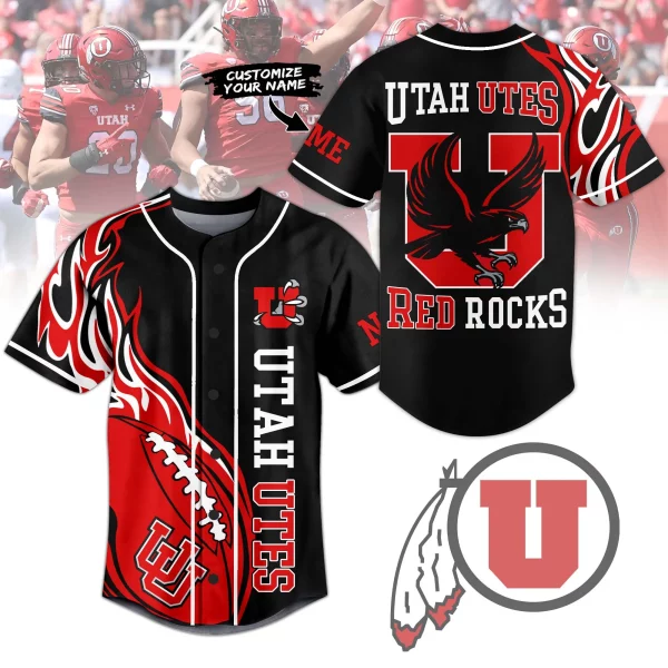 Utah Utes Baseball Jersey: Red Rocks