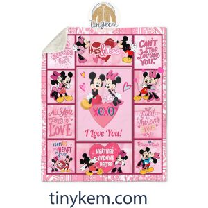 Valentine Mickey And Minnie Fleece Blanket2B3 kdqy2