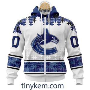 Vancouver Canucks Autism Awareness Customized Hoodie Tshirt Sweatshirt2B2 IzQhv