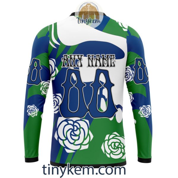 Vancouver Canucks Customized Hoodie, Tshirt With Gratefull Dead Skull Design