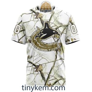 Vancouver Canucks Customized Hoodie Tshirt With White Winter Hunting Camo Design2B6 2FIvY
