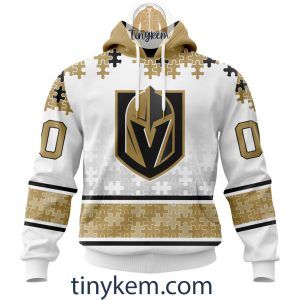Vegas Golden Knights Customized St.Patrick’s Day Design Vneck Long Sleeve Hockey Jersey