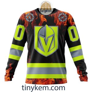 Vegas Golden Knights Firefighters Customized Hoodie Tshirt Sweatshirt2B4 YofnT