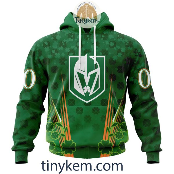 Vegas Golden Knights Shamrocks Customized Hoodie, Tshirt: Gift for St Patrick’s Day