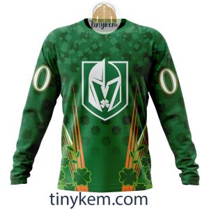 Vegas Golden Knights Shamrocks Customized Hoodie Tshirt Gift for St Patricks Day2B4 yIVJR