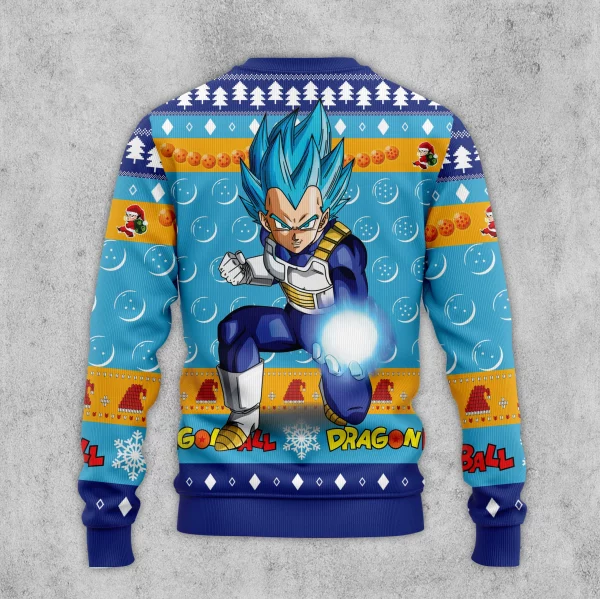 Vegeta Blue Ugly Christmas Sweater