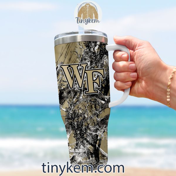 Wake Forest Demon Deacons Realtree Hunting 40oz Tumbler