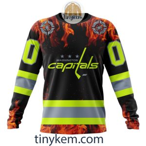 Washington Capitals Firefighters Customized Hoodie Tshirt Sweatshirt2B4 yEN09