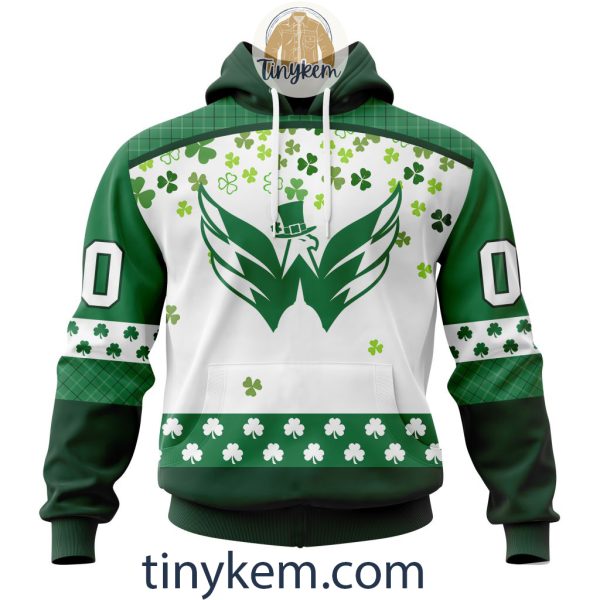 Washington Capitals Hoodie, Tshirt With Personalized Design For St. Patrick Day