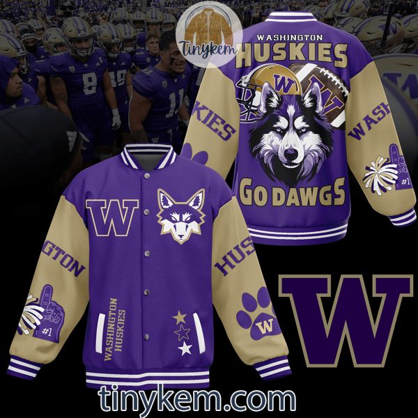 Washington Huskies Baseball Jacket: Go Dawgs