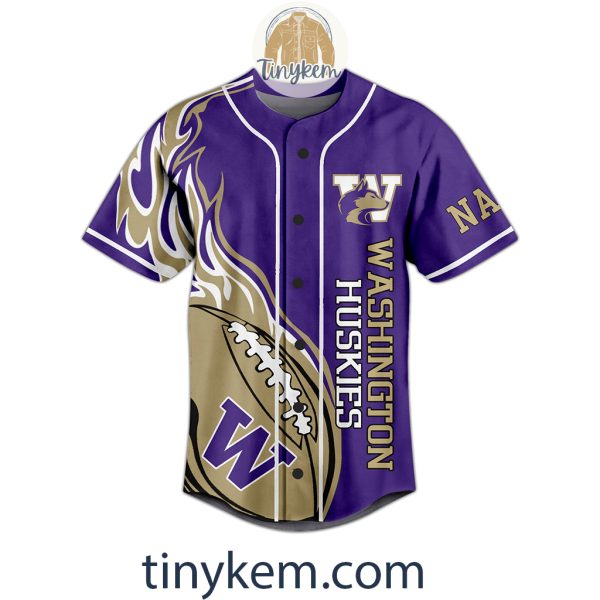 Washington Huskies Customized Baseball Jersey: Real Dawgs Wear Purple