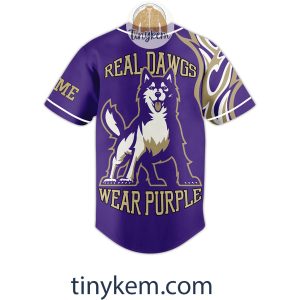 Washington Huskies Customized Baseball Jersey Real Dawgs Wear Purple2B3 9J1dd