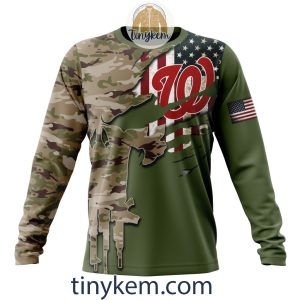 Washington Nationals Skull Camo Customized Hoodie Tshirt Gift For Veteran Day2B4 vrRT9