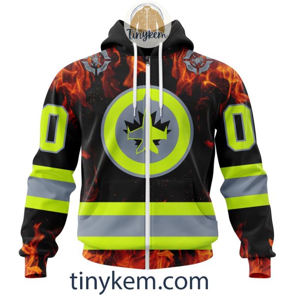 Winnipeg Jets Firefighters Customized Hoodie, Tshirt, Sweatshirt