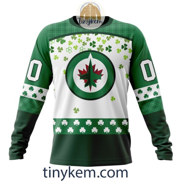 Winnipeg Jets Hoodie, Tshirt With Personalized Design For St. Patrick Day