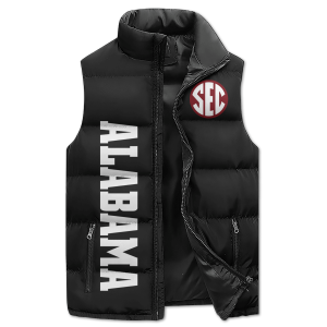 Alabama Basketball Mascot Puffer Sleeveless Jacket Drown Em Tide2B5 QUq16