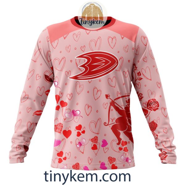 Anaheim Ducks Valentine Customized Hoodie, Tshirt, Sweatshirt