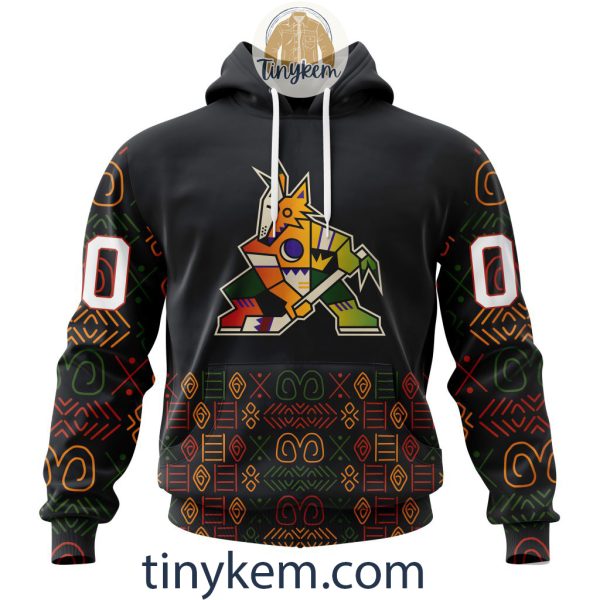 Arizona Coyotes Black History Month Customized Hoodie, Tshirt, Sweatshirt