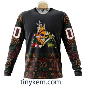 Arizona Coyotes Black History Month Customized Hoodie Tshirt Sweatshirt2B4 933Wz