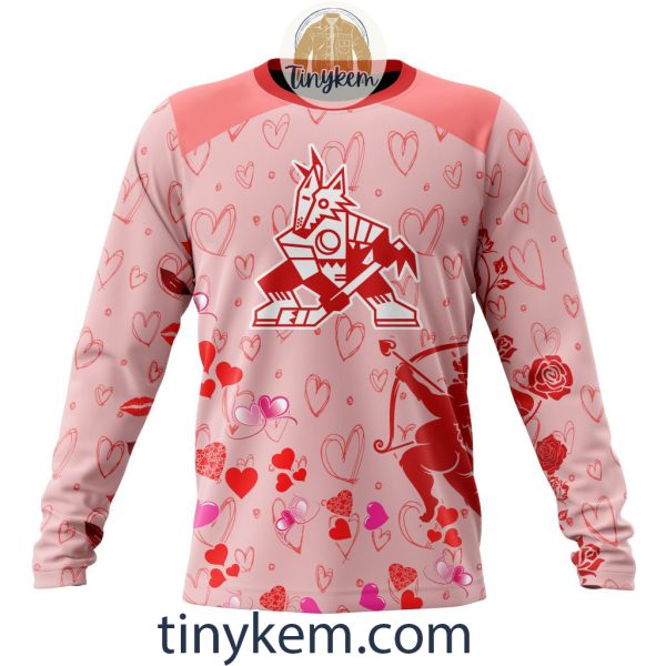 Arizona Coyotes Valentine Customized Hoodie, Tshirt, Sweatshirt