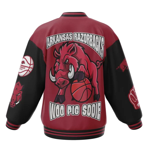 Arkansas Razorbacks Baseball Jacket: Woo Pig Sooie